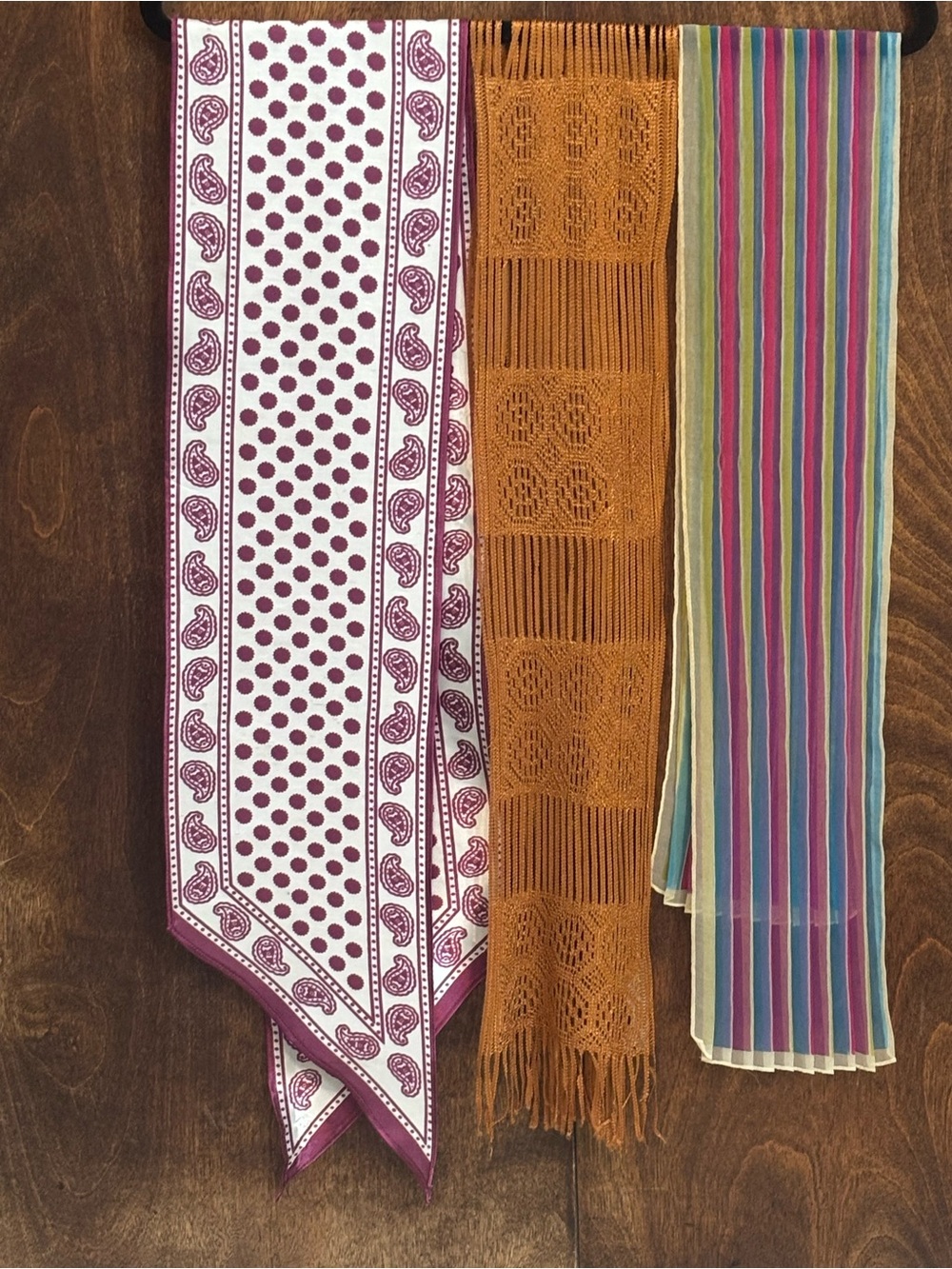 3 vintage Scarves from 1960s